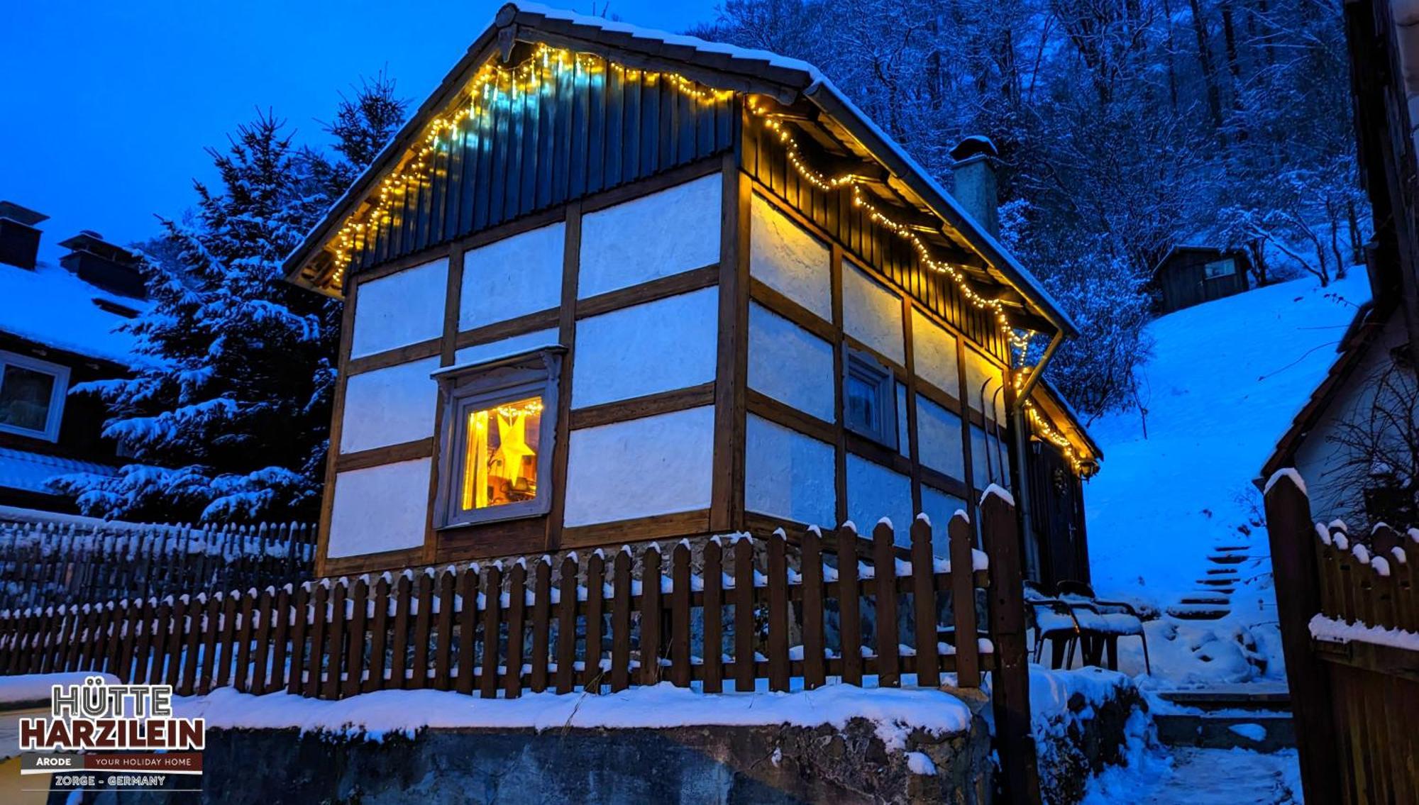 Arode Huette Harzilein - Romantic Tiny House On The Edge Of The Forest Цорге Экстерьер фото