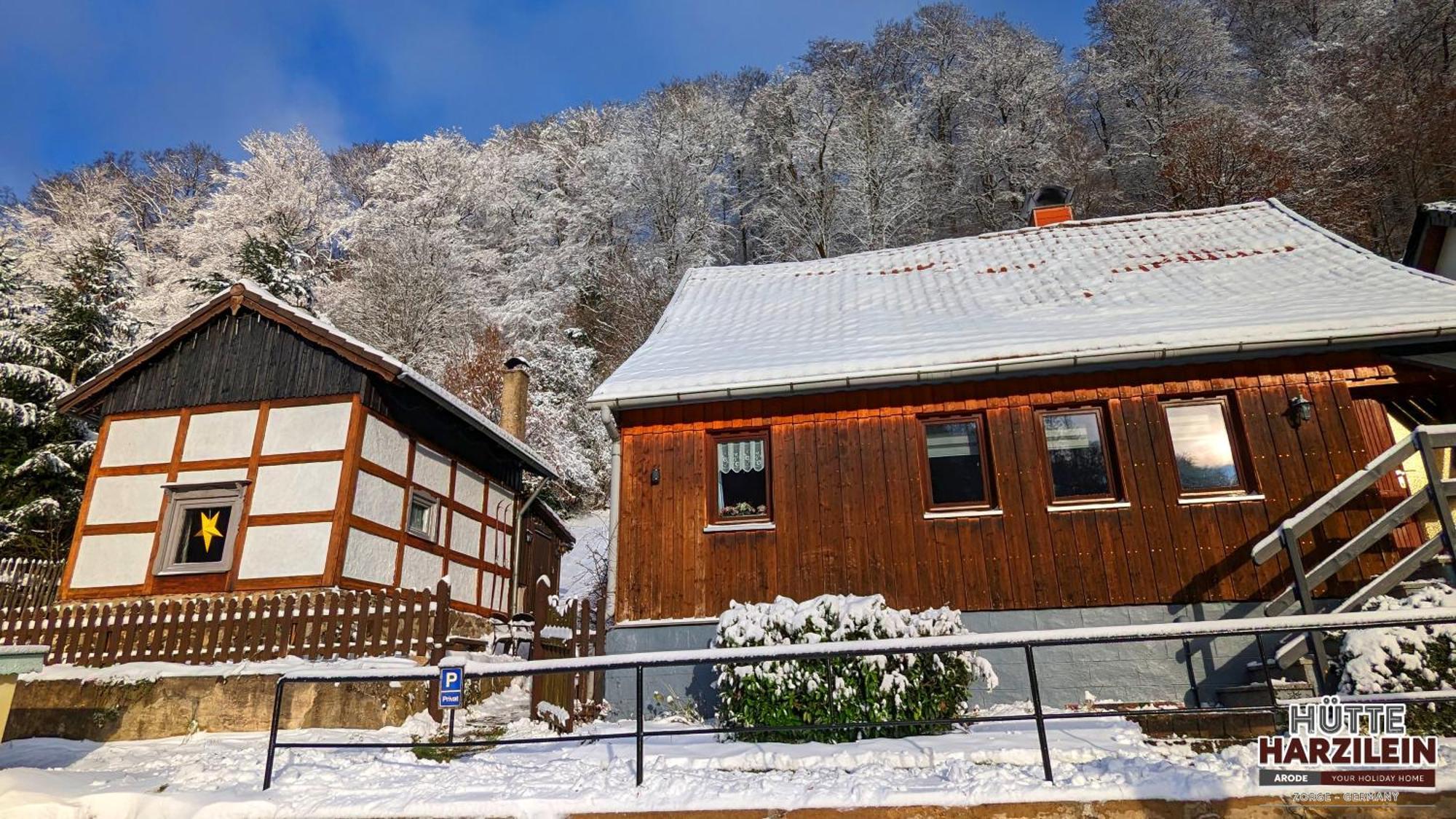 Arode Huette Harzilein - Romantic Tiny House On The Edge Of The Forest Цорге Экстерьер фото